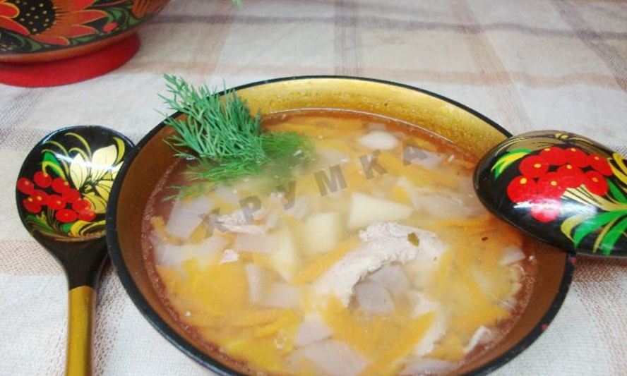 Рецепт гороховый суп с курицей в мультиварке