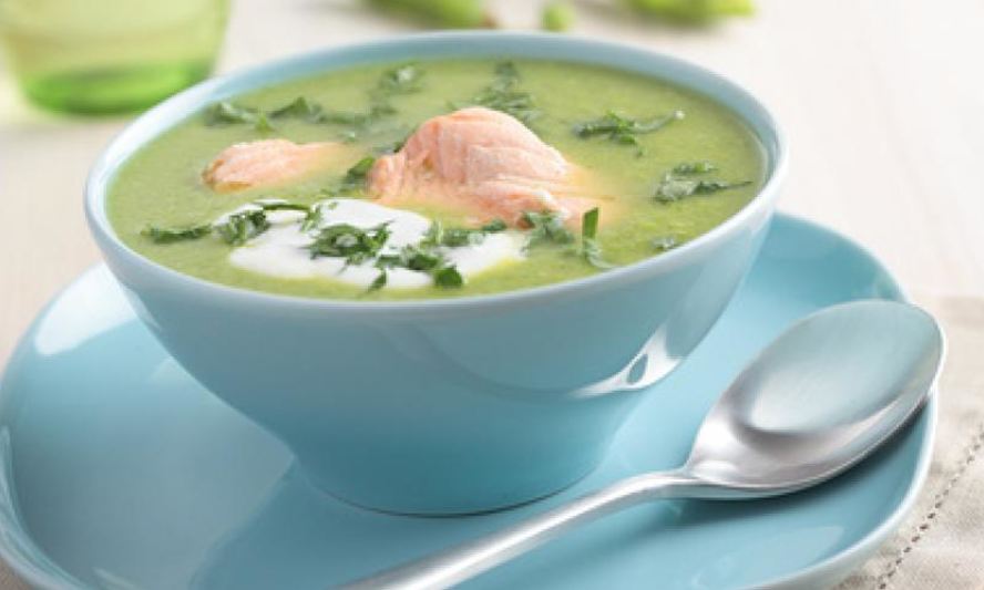 Рецепт гороховый суп с лососем