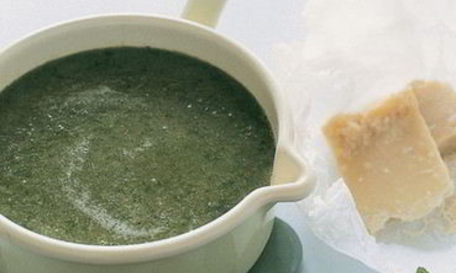 Рецепт гороховый суп с салатом-латуком