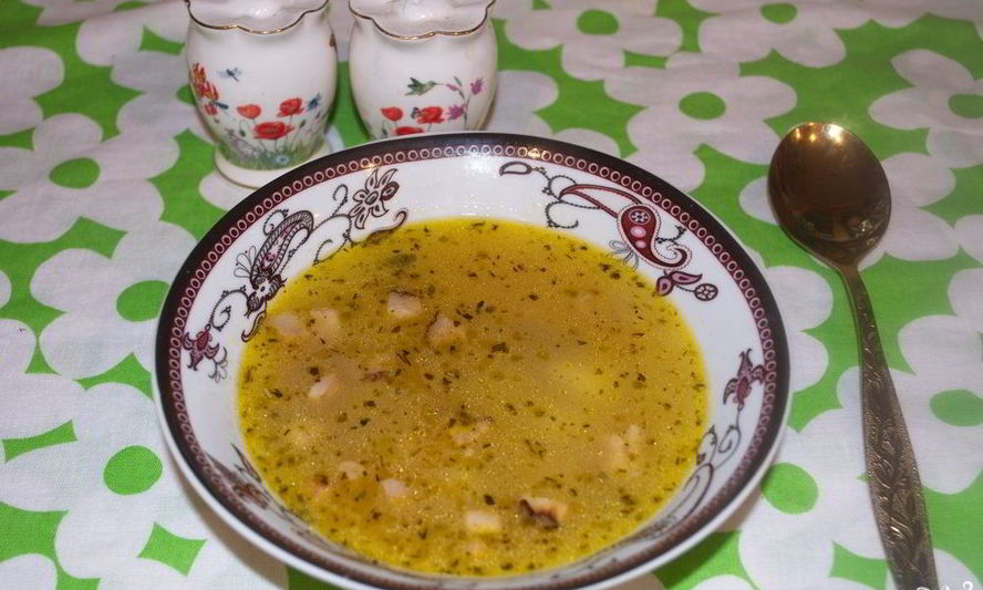 Рецепт гороховый суп с салом