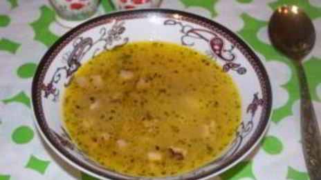 гороховый суп с салом