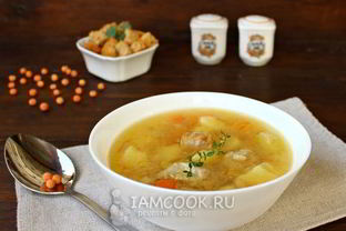 Гороховый суп со свининой в мультиварке