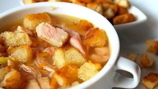 Суп гороховый с копченостями в мультиварке