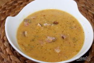 Суп гороховый с копченостями