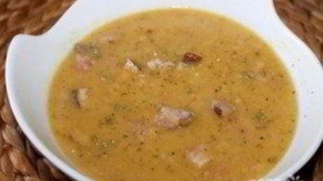 суп гороховый с копченостями