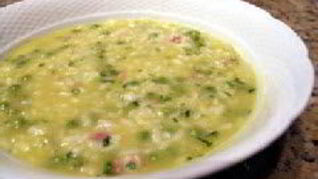 Суп из риса и гороха