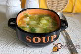 Суп из зеленого гороха с копченостями