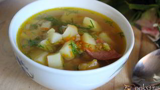 Суп из зеленого гороха в мультиварке