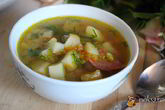 Суп из зеленого гороха в мультиварке