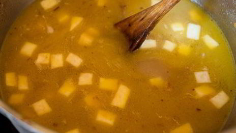 грибной суп с корнеплодами