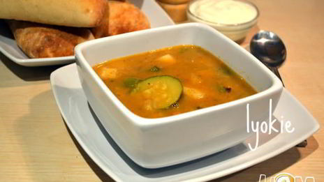 индийский суп из фасоли черный глаз