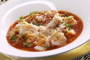 Итальянский суп с фенхелем и рыбой