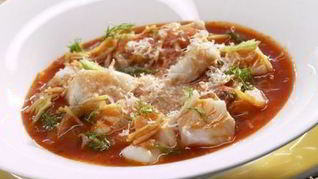 Итальянский суп с фенхелем и рыбой