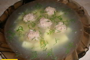 Картофельный суп с фрикадельками