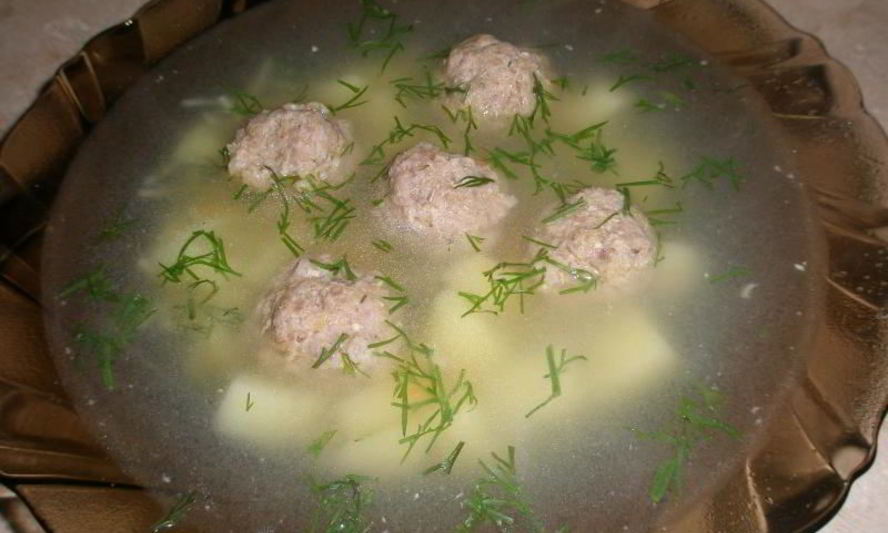 Рецепт картофельный суп с фрикадельками