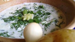 Холодник из кефира по-белорусски