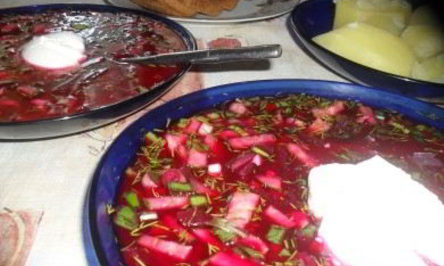 Рецепт холодник из консервированной свеклы