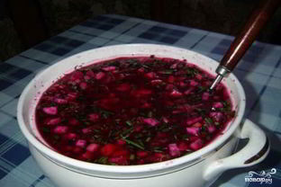 Холодник из свеклы на воде