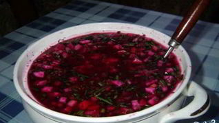 Холодник из свеклы на воде