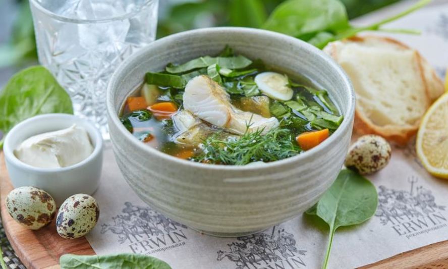 Рецепт холодник с копченым судаком и сметаной