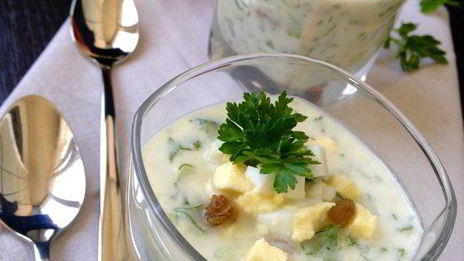 холодный йогуртовый суп