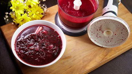 холодный крем-суп из свеклы