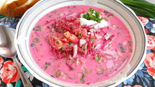 Холодный норвежский суп с селедкой