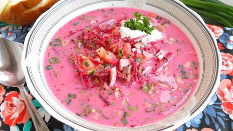 холодный норвежский суп с селедкой