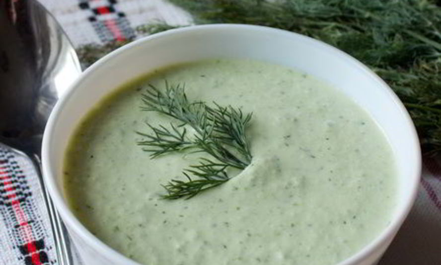 Рецепт холодный сливочный суп из огурца