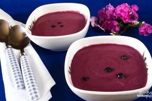 Холодный суп из черники