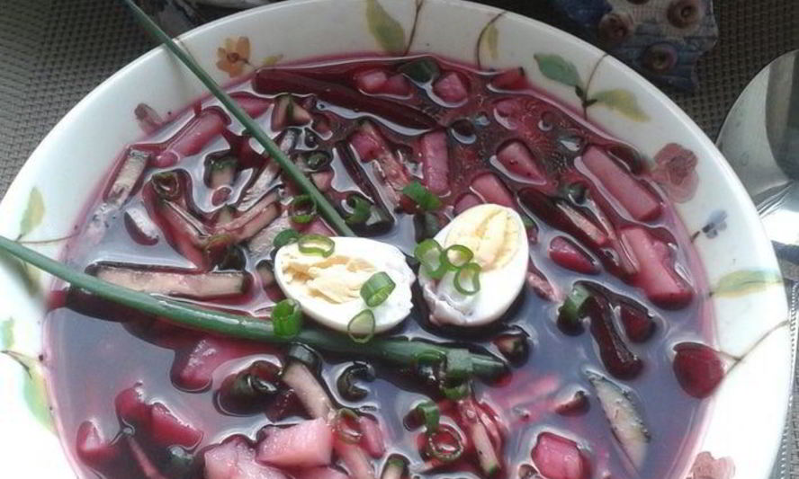 Рецепт холодный суп на свекольном квасе