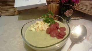 Холодный суп-пюре из бруссельской капусты