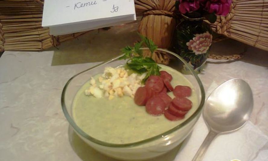 Рецепт холодный суп-пюре из бруссельской капусты