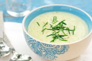 Холодный суп-пюре из кабачков