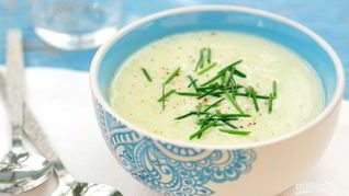 Холодный суп-пюре из кабачков