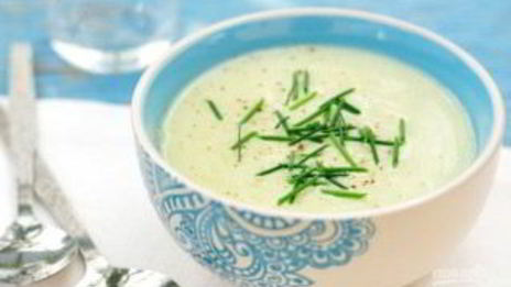 холодный суп-пюре из кабачков