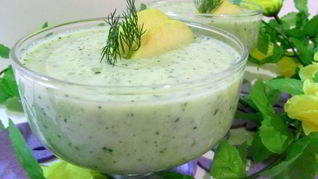 Холодный суп-пюре Зеленый микс