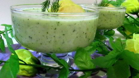 холодный суп-пюре зеленый микс