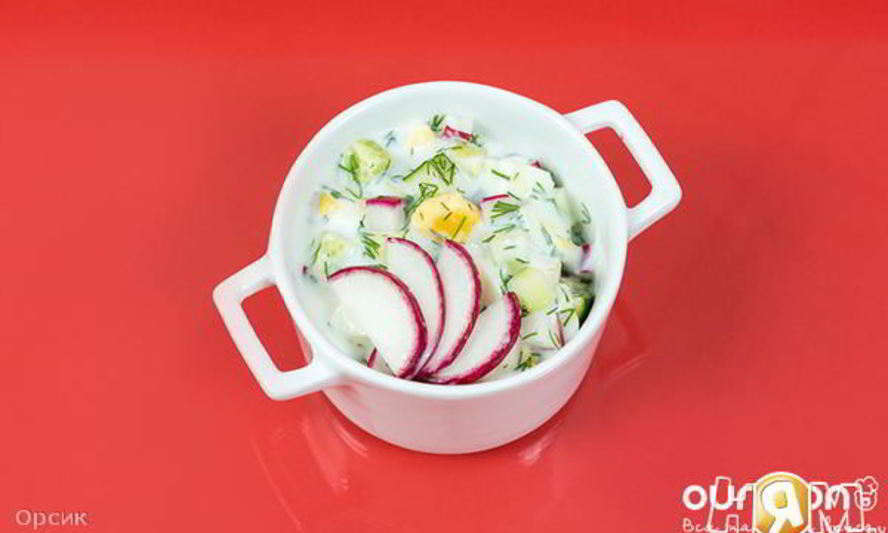 Рецепт холодный суп редиска