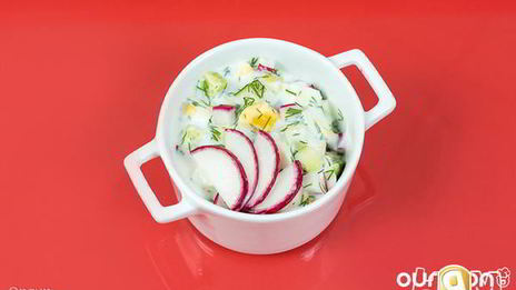 холодный суп редиска