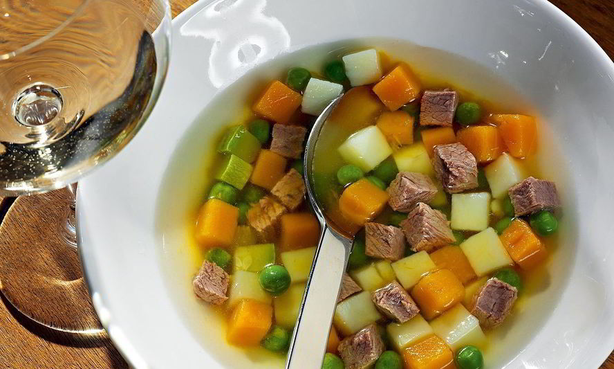 Рецепт холодный тыквенный суп с говядиной