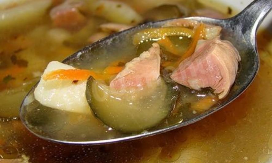 Рецепт кисломолочный холодник с копченостями