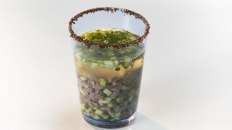 похмельный холодный суп с бараниной