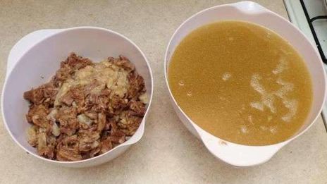 суп горячий холодец