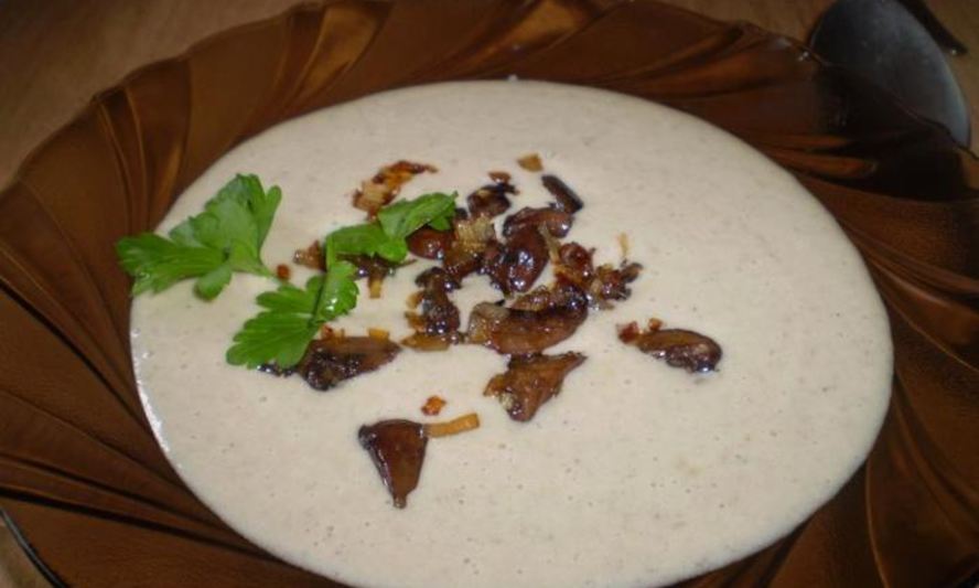 Рецепт крем-суп из шампиньонов со сливками