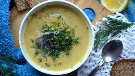 крем-суп с рыбными консервами