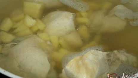 куриный суп с фасолью