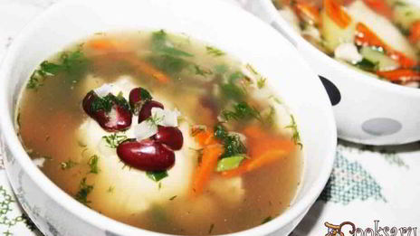 куриный суп с фасолью