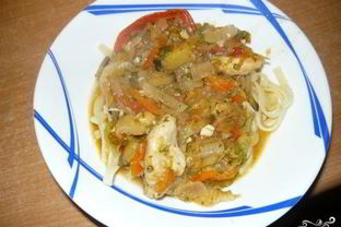 Лагман из курицы