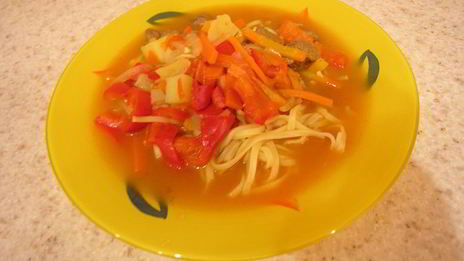 лагман с говядиной